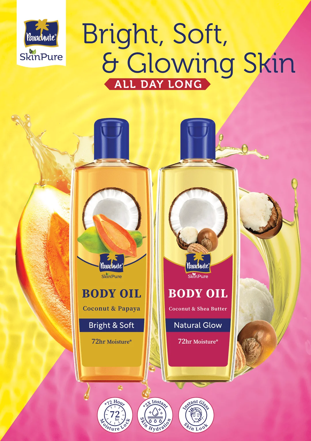 Parachute Skin Pure Body Oil Key Visual