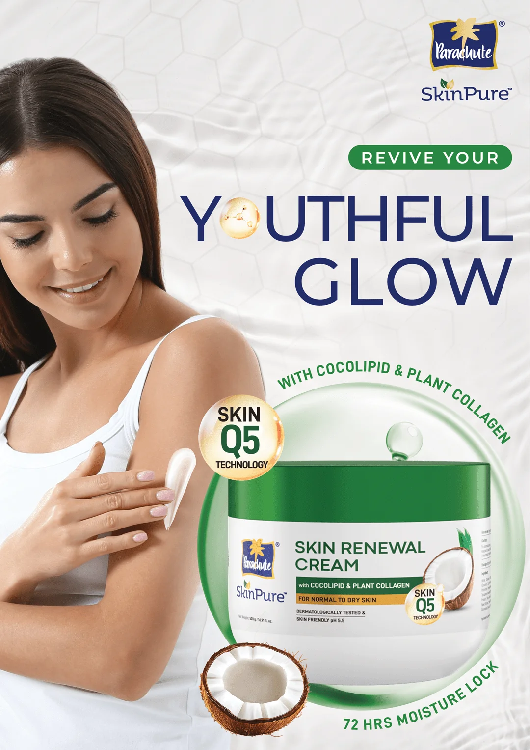 Parachute Skin Pure Skin Renewal Cream Key Visual