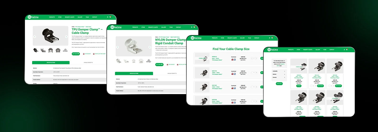 Helme E-Commerce Platform for Innovative Clamps Case Study 3