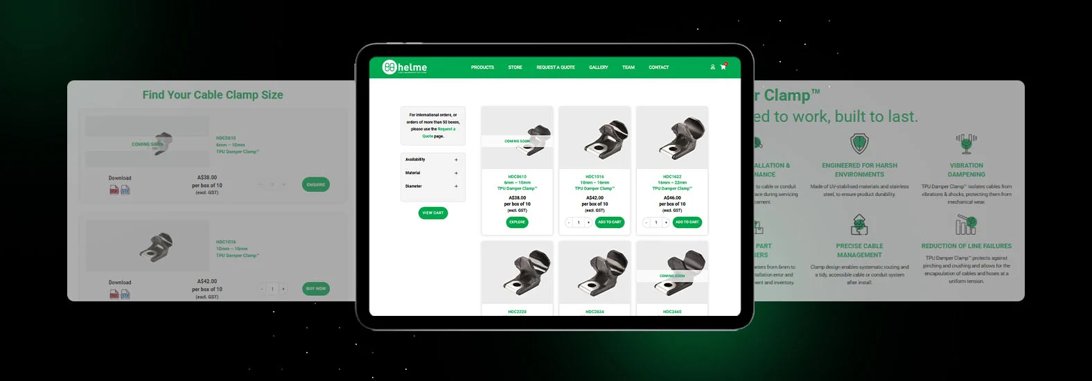 Helme E-Commerce Platform for Innovative Clamps Case Study 4