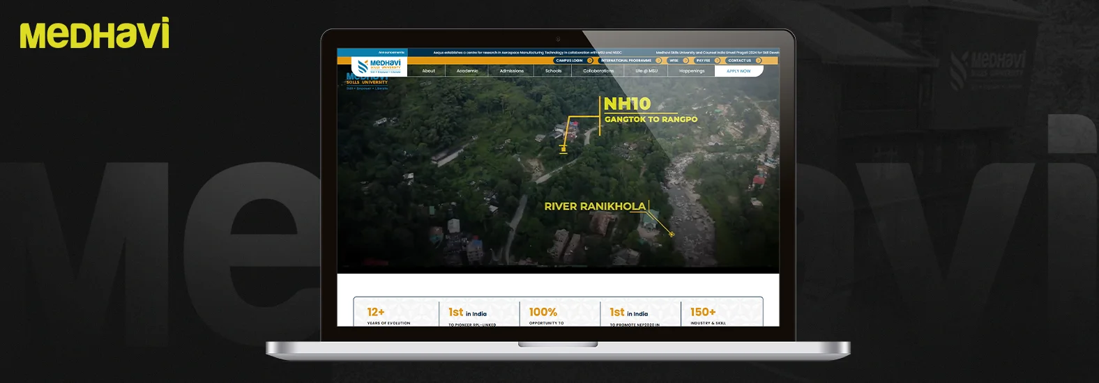 Medhavi Website Company in Kolkata Case Study 1